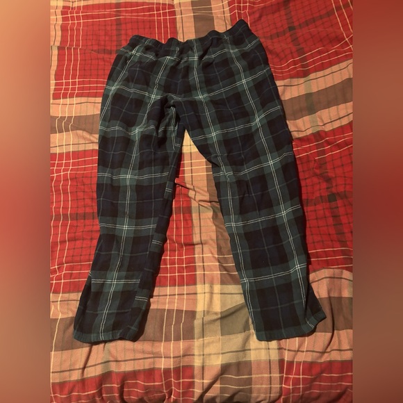 Old navy mens pajama plaid pants green and black XL - Picture 2 of 3